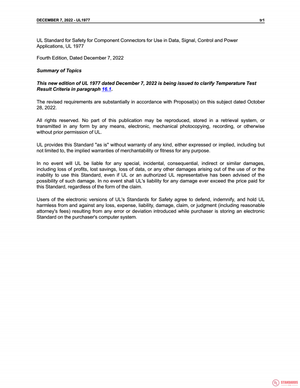 UL 1977 PDF UL 1977 PDF
